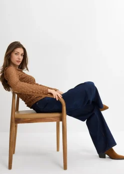 bonprix T-shirt manches longues en dentelle|Femme T-Shirts & Tops