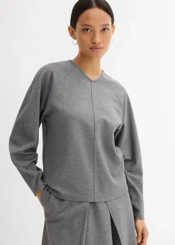 Femme bonprix T-Shirts & Tops|T-shirt manches longues en Punto di Roma confortable