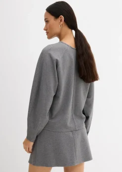 Femme bonprix T-Shirts & Tops|T-shirt manches longues en Punto di Roma confortable