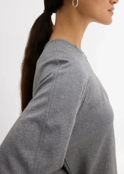 Femme bonprix T-Shirts & Tops|T-shirt manches longues en Punto di Roma confortable