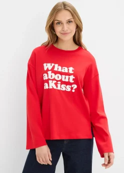 Femme bonprix T-Shirts & Tops|T-shirt manches longues en coton épais