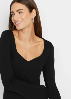 Femme bonprix T-Shirts & Tops|T-shirt manches longues en viscose extensible