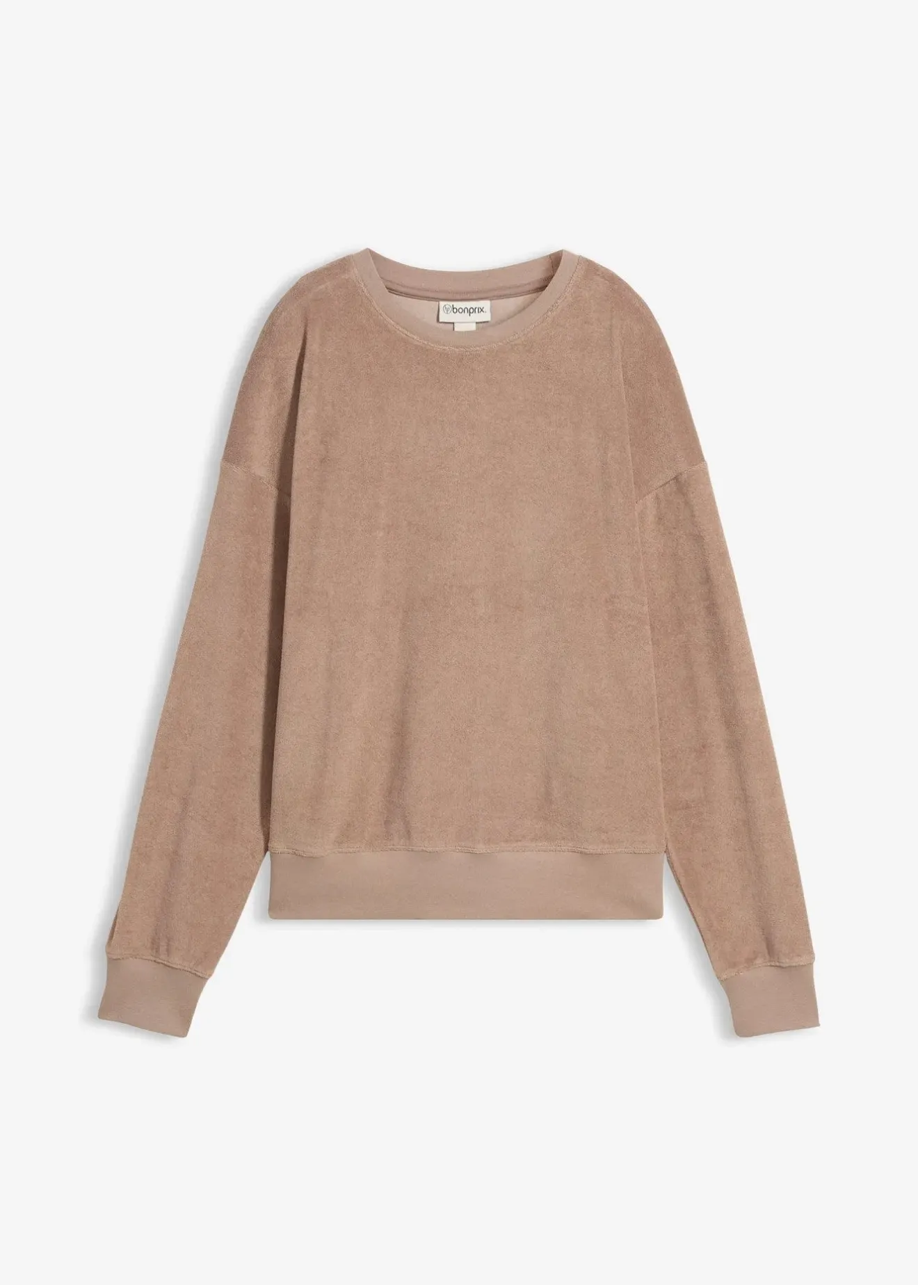 Femme bonprix Basiques|T-Shirts & Tops|T-shirt manches longues en éponge