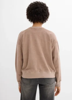 Femme bonprix Basiques|T-Shirts & Tops|T-shirt manches longues en éponge