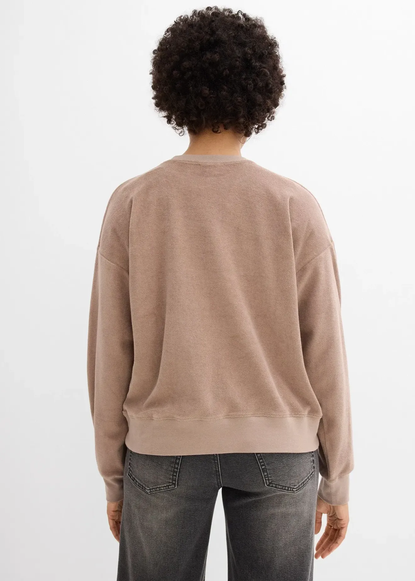 Femme bonprix Basiques|T-Shirts & Tops|T-shirt manches longues en éponge