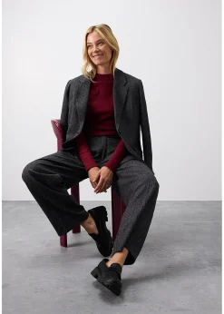 Femme bonprix T-Shirts & Tops|T-shirt manches longues en matière côtelée