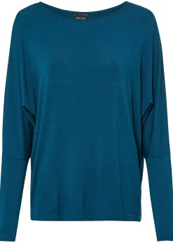 bonprix T-shirt manches longues en viscose douce et extensible|Femme T-Shirts & Tops