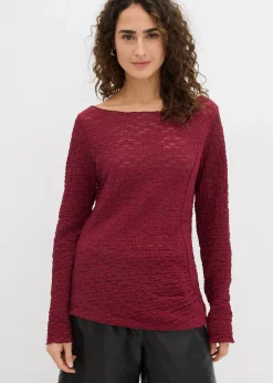 Femme bonprix T-Shirts & Tops|T-shirt manches longues en dentelle