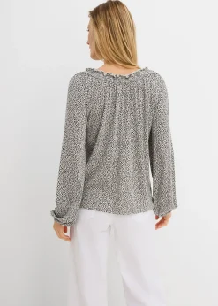 Femme bonprix T-Shirts & Tops|T-shirt manches longues en viscose extensible