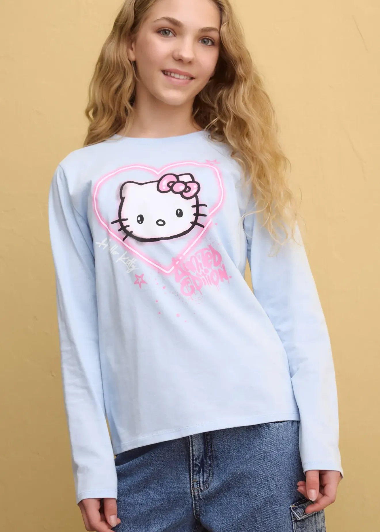 Enfant Hello Kitty Vêtements Enfant|Filles 9-16 Ans·T-Shirts & Chemisiers|T-shirt manches longues 100% coton