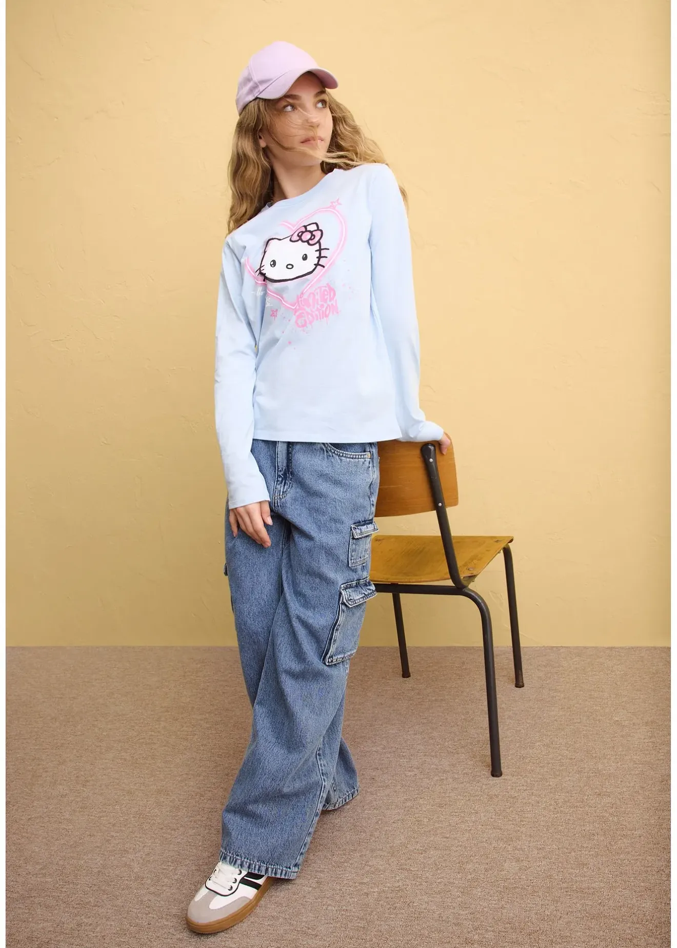 Enfant Hello Kitty Vêtements Enfant|Filles 9-16 Ans·T-Shirts & Chemisiers|T-shirt manches longues 100% coton