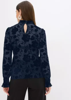 bonprix T-shirt manches longues légèrement transparent|Femme T-Shirts & Tops