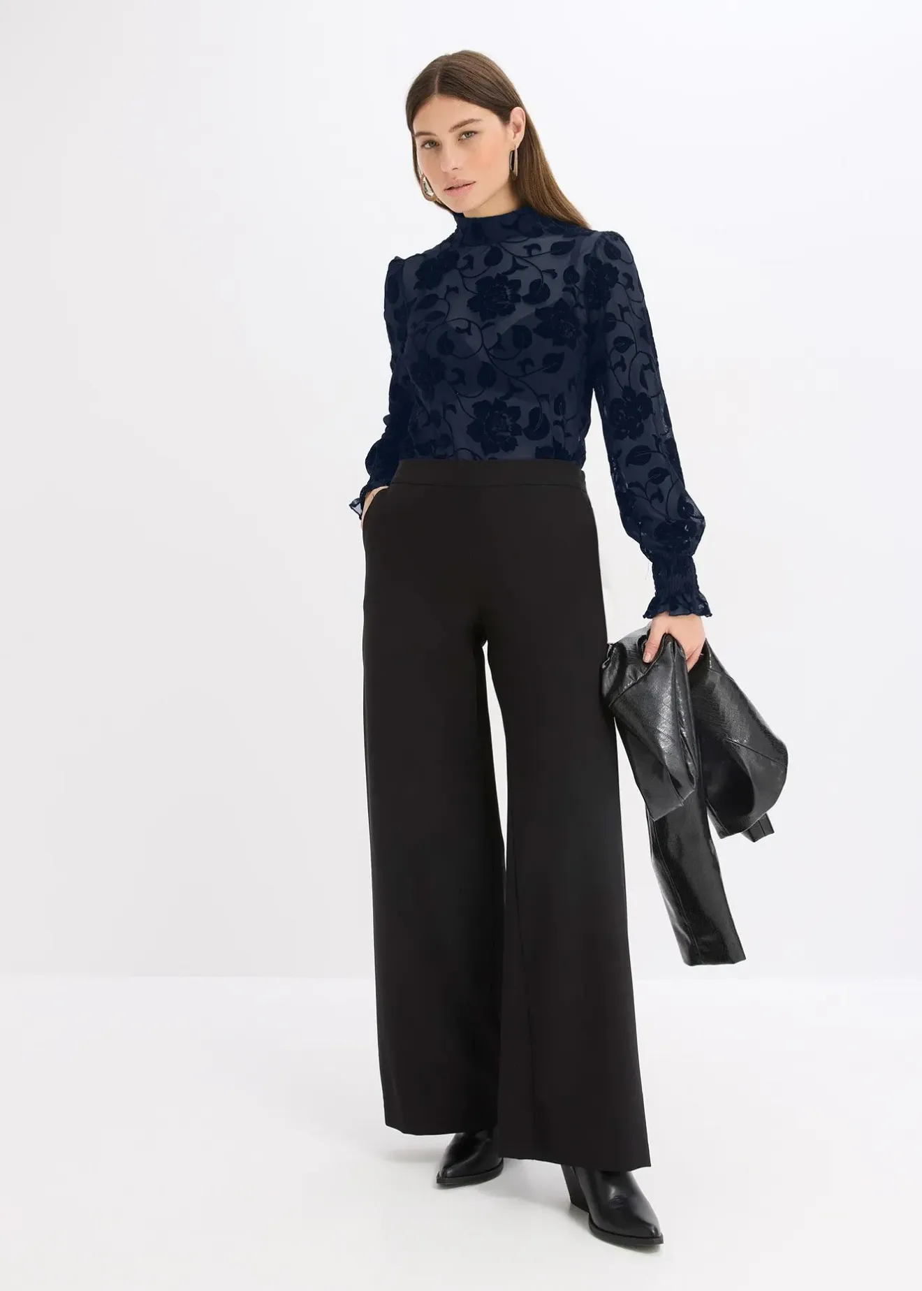 bonprix T-shirt manches longues légèrement transparent|Femme T-Shirts & Tops