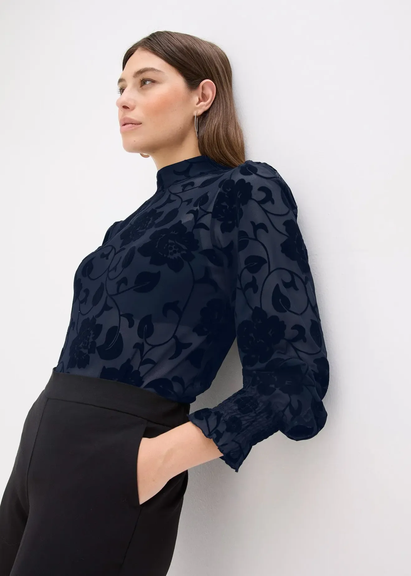 bonprix T-shirt manches longues légèrement transparent|Femme T-Shirts & Tops