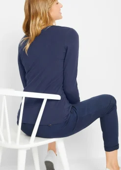 Femme bonprix Basiques|T-Shirts & Tops|T-shirt manches longues près du corps