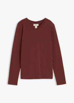 bonprix T-shirt manches longues près du corps|Femme Basiques|T-Shirts & Tops