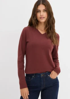 bonprix T-shirt manches longues près du corps|Femme Basiques|T-Shirts & Tops