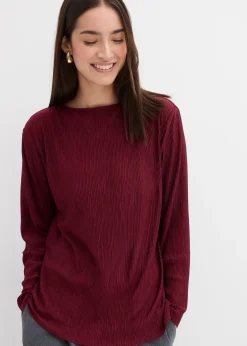 Femme bonprix T-Shirts & Tops|T-shirt manches longues texturé