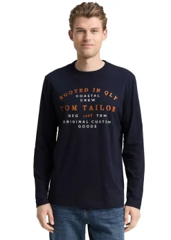Tom Tailor T-shirt manches longues|Homme T-Shirts & Polos