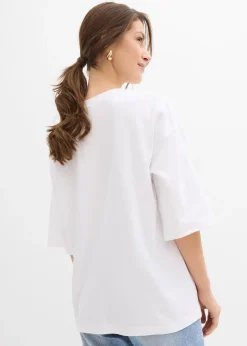 bonprix T-shirt oversize 100% coton|Femme T-Shirts & Tops
