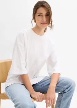 bonprix T-shirt oversize 100% coton|Femme T-Shirts & Tops