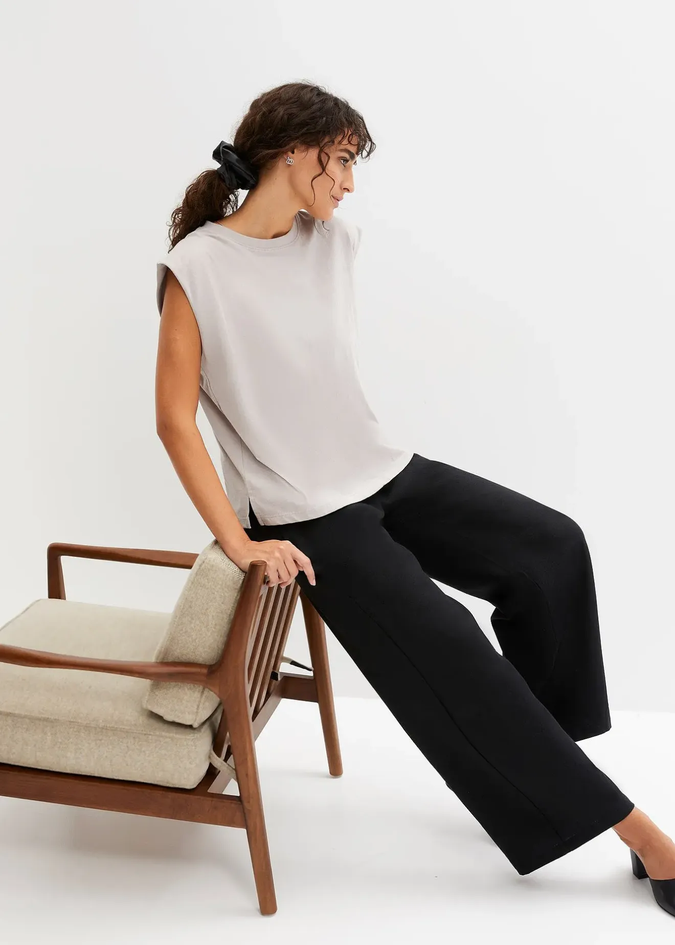 Femme bonprix Basiques|T-Shirts & Tops|T-shirt oversize 100% coton