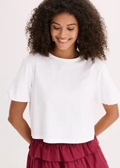 bonprix T-shirt oversize 100% coton|Femme T-Shirts & Tops