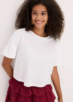 bonprix T-shirt oversize 100% coton|Femme T-Shirts & Tops