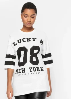 bonprix T-shirt oversize 100% coton|Femme T-Shirts & Tops