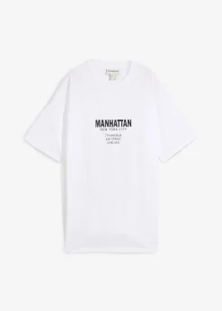 bonprix T-shirt oversize 100% coton|Femme T-Shirts & Tops