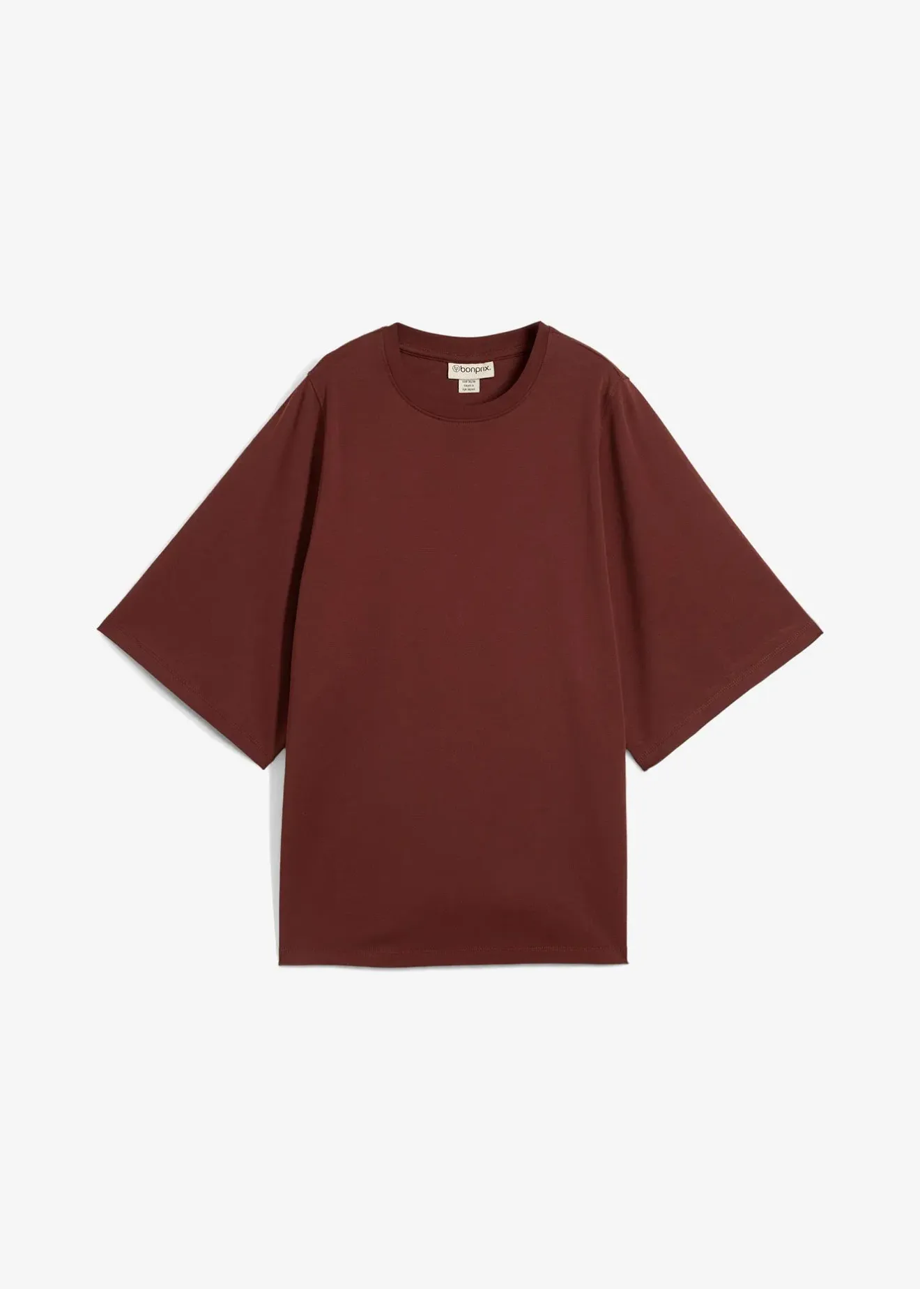 Femme bonprix T-Shirts & Tops|T-shirt oversize à manches amples, 100% coton