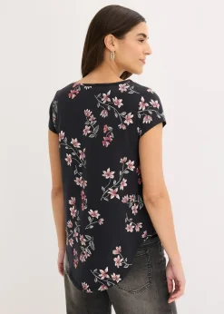 bonprix T-shirt oversize en coton extensible|Femme T-Shirts & Tops