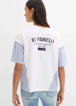 Femme bonprix T-Shirts & Tops|T-shirt oversize en coton extensible