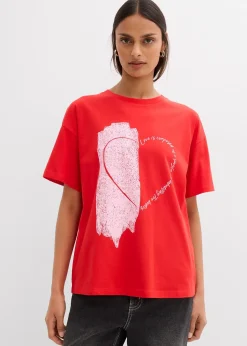 Femme bonprix T-Shirts & Tops|T-shirt oversize en coton extensible