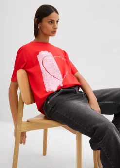 Femme bonprix T-Shirts & Tops|T-shirt oversize en coton extensible