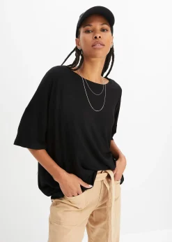 Femme bonprix T-Shirts & Tops|T-shirt oversize en viscose fluide