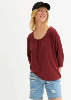 Femme bonprix T-Shirts & Tops|T-shirt oversize en viscose mélangée