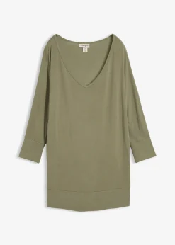 Femme bonprix T-Shirts & Tops|T-shirt oversize en viscose fluide