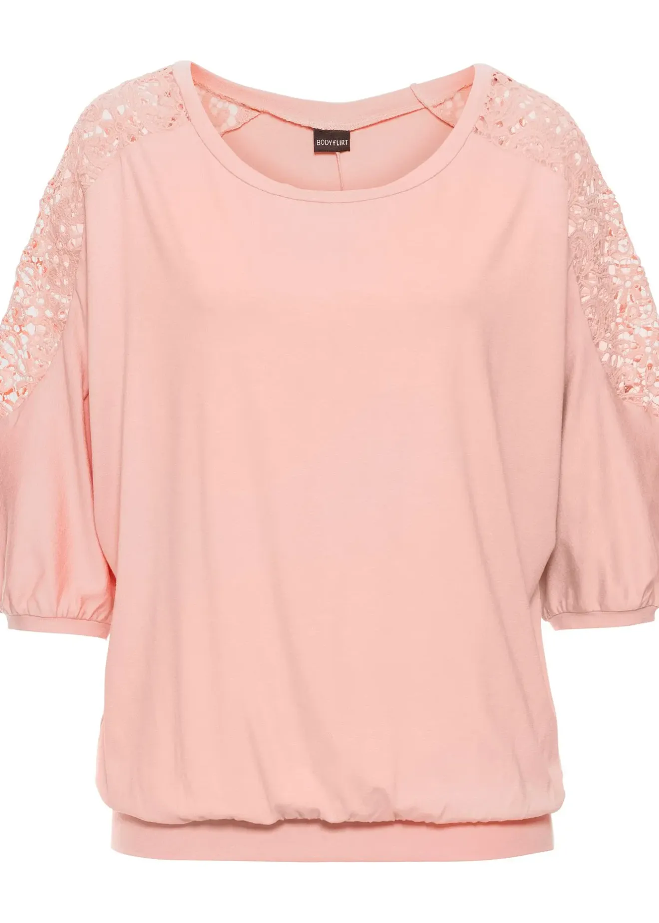 Femme bonprix T-Shirts & Tops|T-shirt oversize en viscose et dentelle