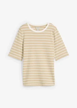 Femme bonprix Basiques|T-Shirts & Tops|T-shirt épais 100% coton