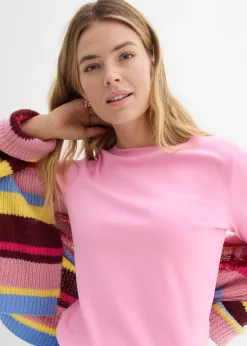 Femme bonprix Basiques|T-Shirts & Tops|T-shirt épais 100% coton