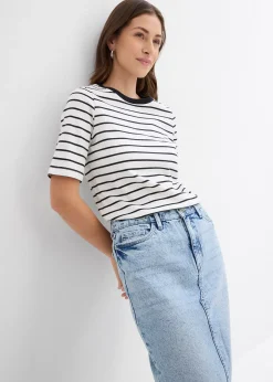 Femme bonprix Basiques|T-Shirts & Tops|T-shirt épais 100% coton