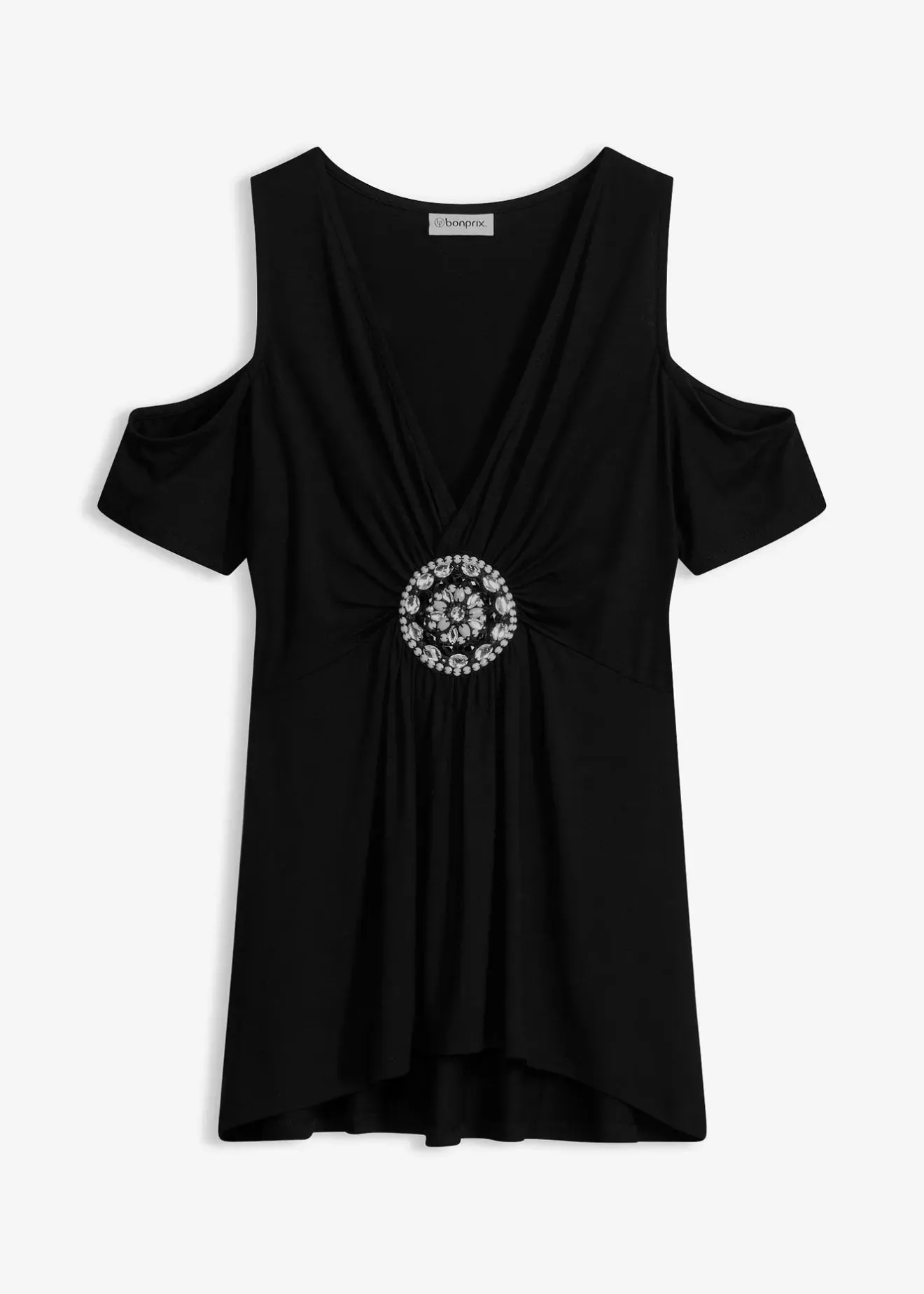 bonprix T-shirt épaules nues en mesh|Femme T-Shirts & Tops