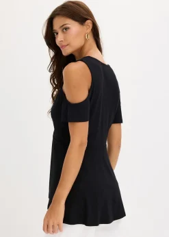 bonprix T-shirt épaules nues en mesh|Femme T-Shirts & Tops