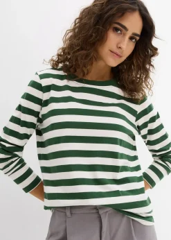 Femme bonprix Basiques|T-Shirts & Tops|T-shirt rayé 100% coton