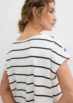 Femme bonprix T-Shirts & Tops|T-shirt rayé en maille