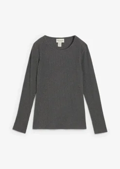 Femme bonprix Vêtements Thermiques|Vêtements De Plein Air|T-shirt thermique côtelé