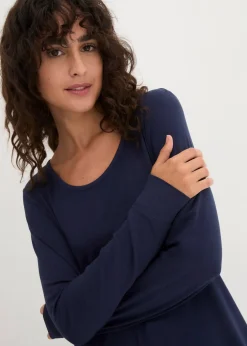 bonprix T-shirt viscose long, manches longues|Femme T-Shirts & Tops