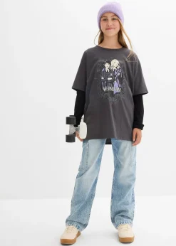 Enfant Wednesday Vêtements Enfant|Filles 9-16 Ans·T-Shirts & Chemisiers|T-shirt 100% coton