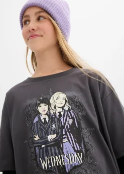 Enfant Wednesday Vêtements Enfant|Filles 9-16 Ans·T-Shirts & Chemisiers|T-shirt 100% coton